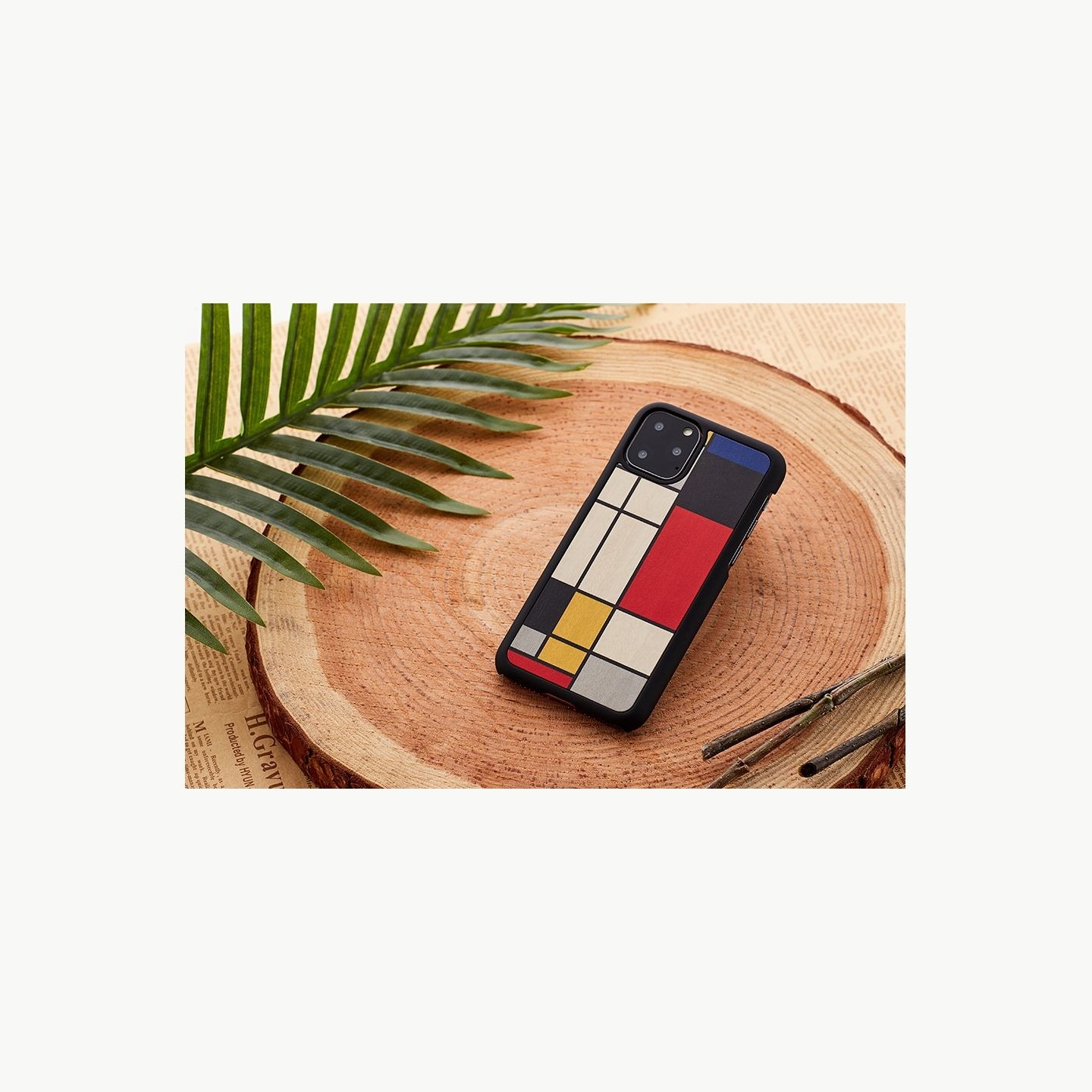 Man&Wood SmartPhone case iPhone 11 Pro Max mondrian wood black