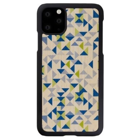 Man&Wood SmartPhone case iPhone 11 Pro Max blue triangle black