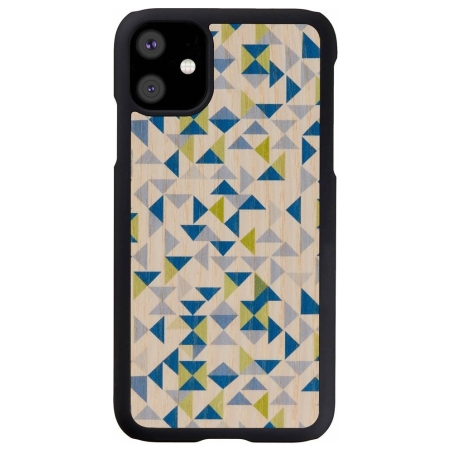 Man&Wood SmartPhone case iPhone 11 blue triangle black
