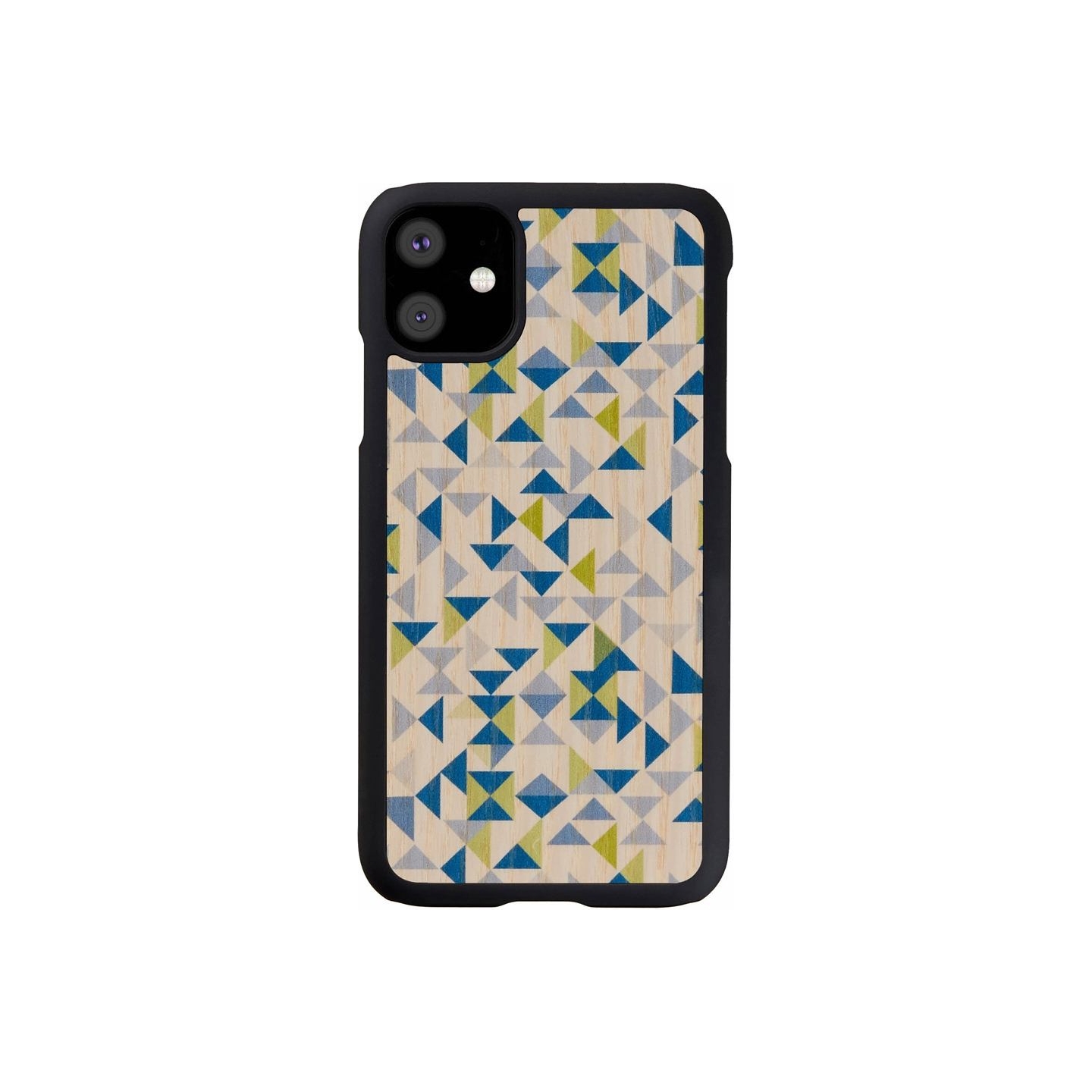 Man&Wood SmartPhone case iPhone 11 blue triangle black