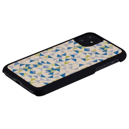 Man&Wood SmartPhone case iPhone 11 blue triangle black