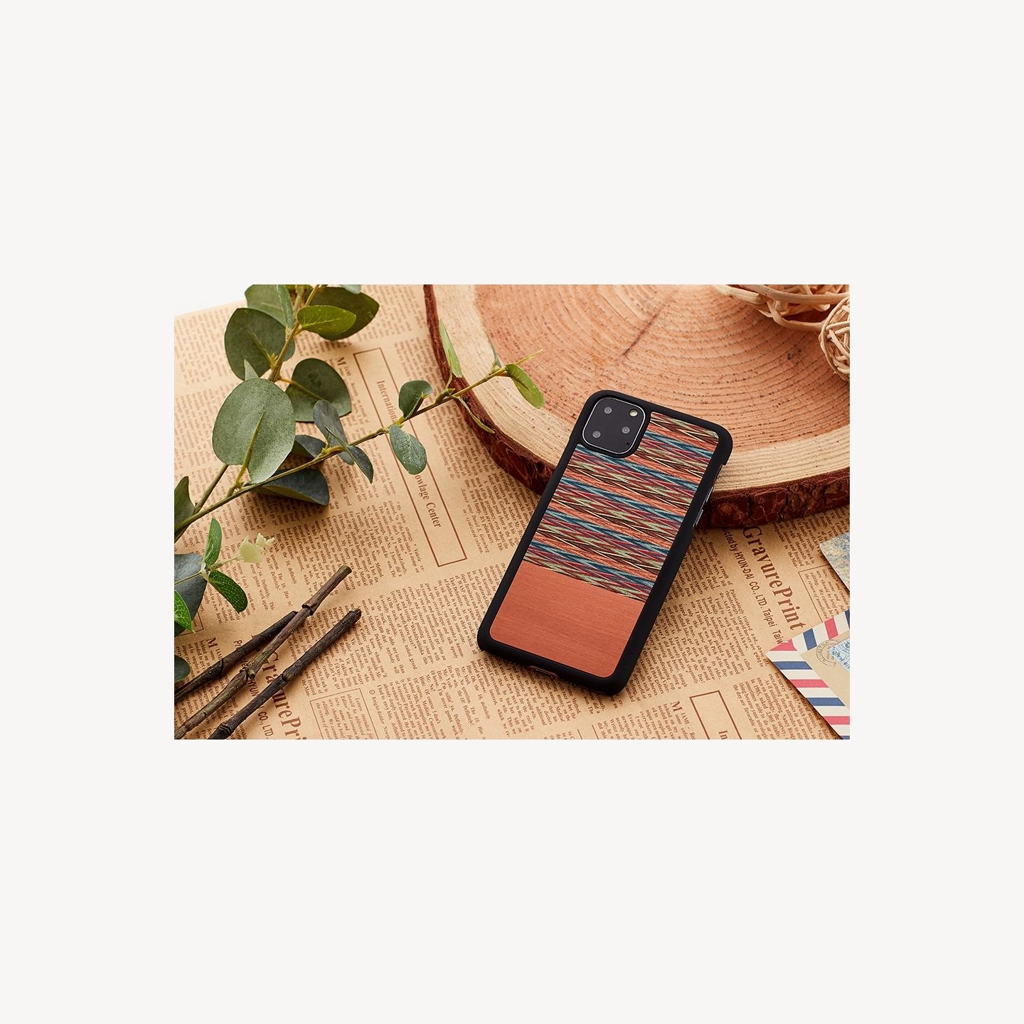 Man&Wood SmartPhone case iPhone 11 Pro browny check black
