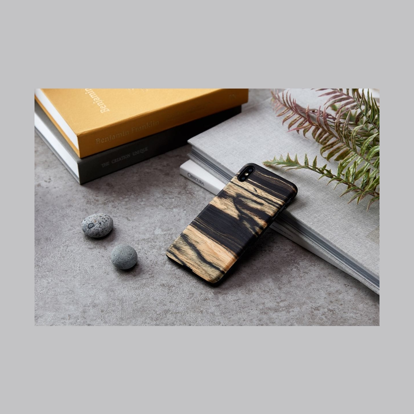 Man&Wood SmartPhone case iPhone XS Max white ebony black
