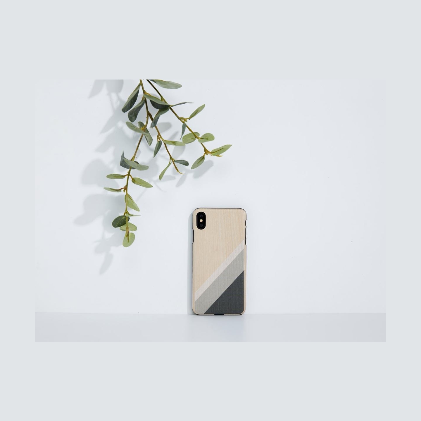 Man&Wood SmartPhone case iPhone XS Max gray suit black