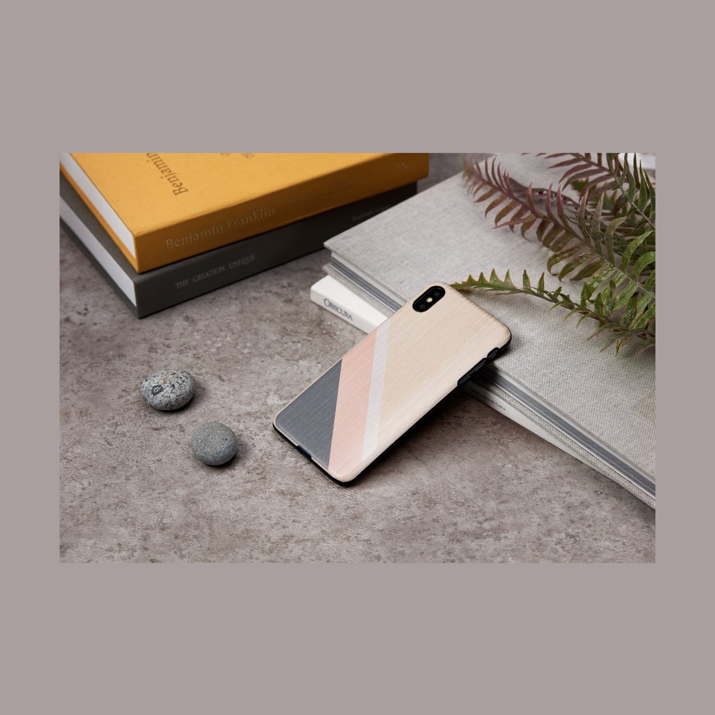 Man&Wood SmartPhone case iPhone XS Max pink suit black