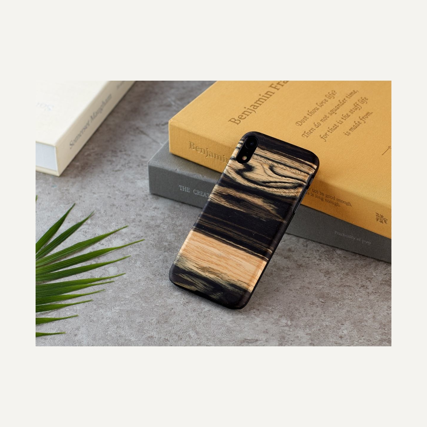 Man&Wood SmartPhone case iPhone XR white ebony black