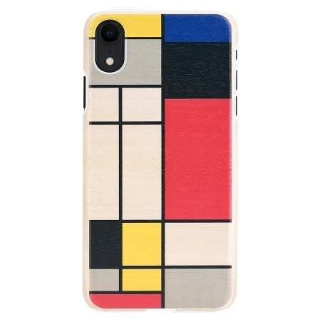 Man&Wood SmartPhone case iPhone XR mondrian wood white