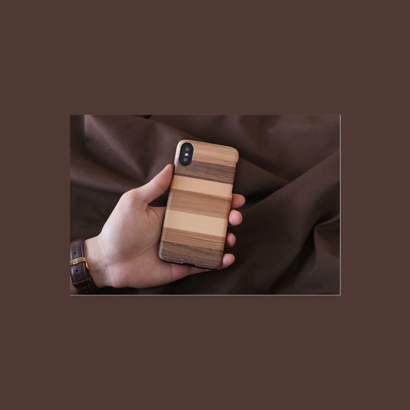 Man&Wood SmartPhone case iPhone X/XS sabbia black