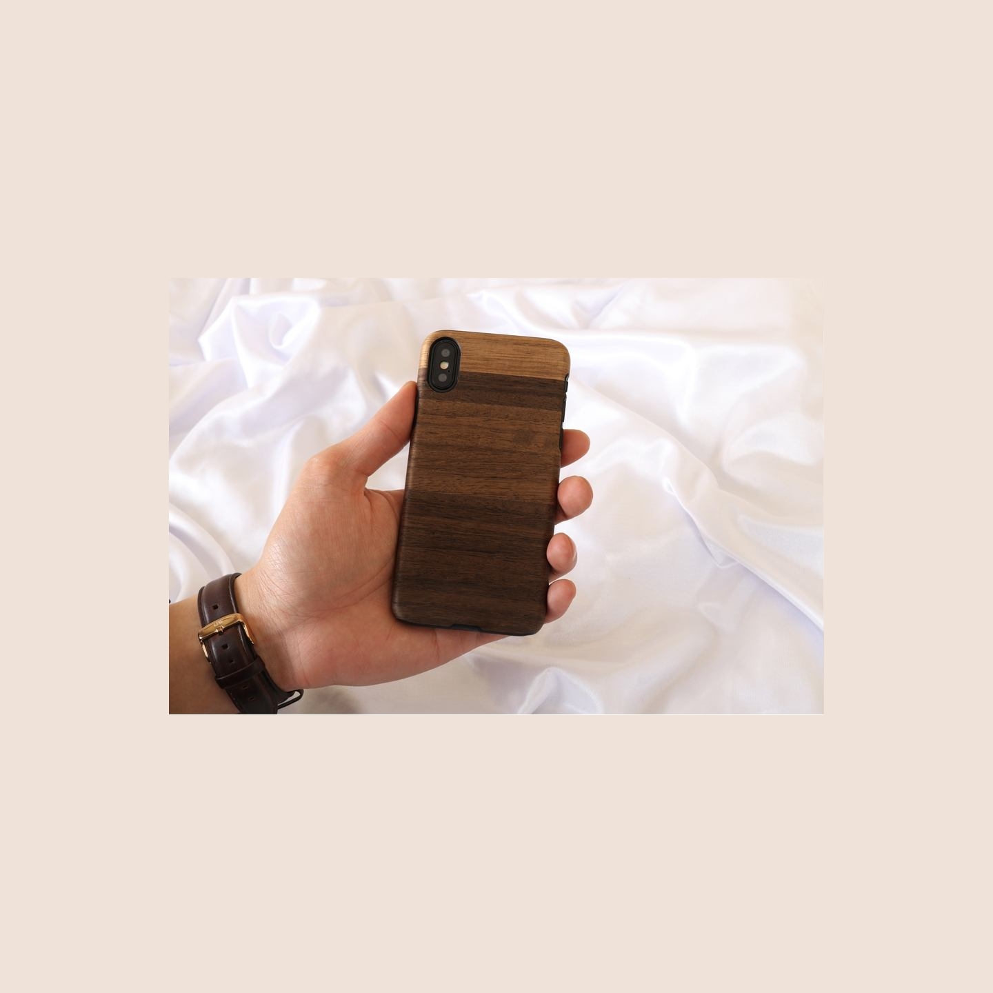 Man&Wood SmartPhone case iPhone X/XS fango black