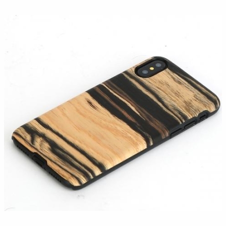 Man&Wood SmartPhone case iPhone X/XS white ebony black