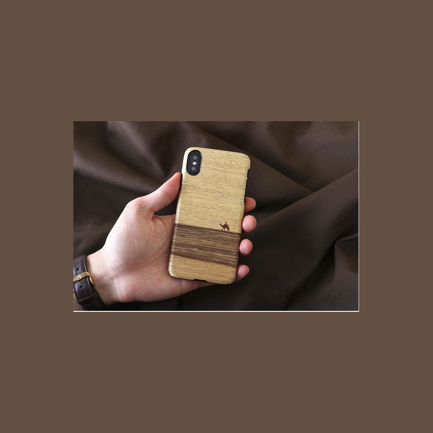 Man&Wood SmartPhone case iPhone X/XS terra black