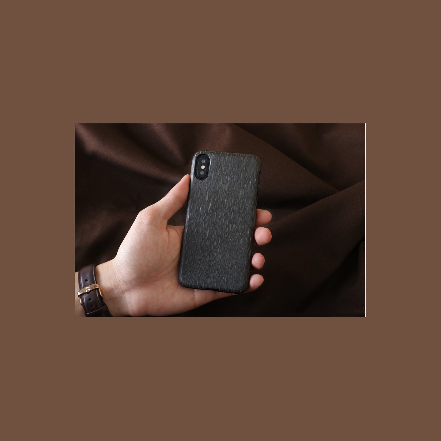 Man&Wood SmartPhone case iPhone X/XS carbalho black