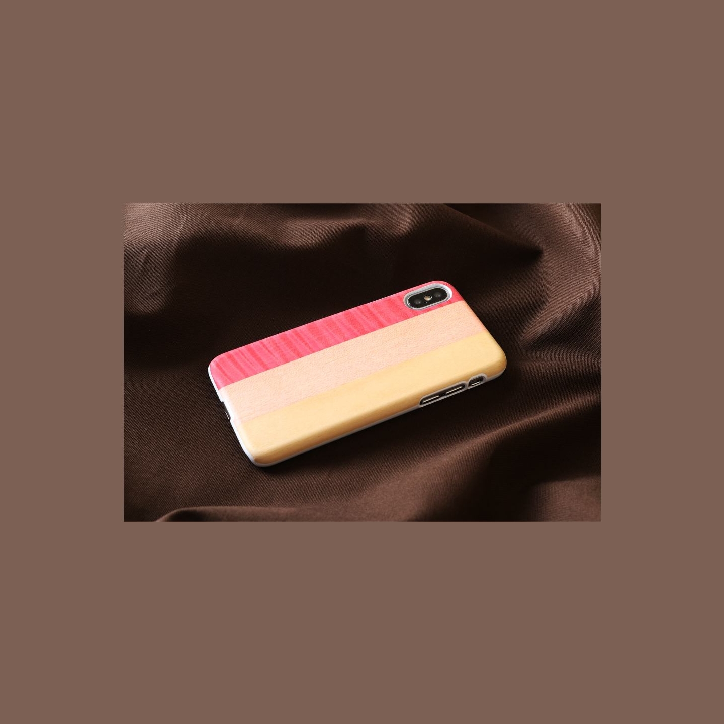 Man&Wood SmartPhone case iPhone X/XS pink pie white