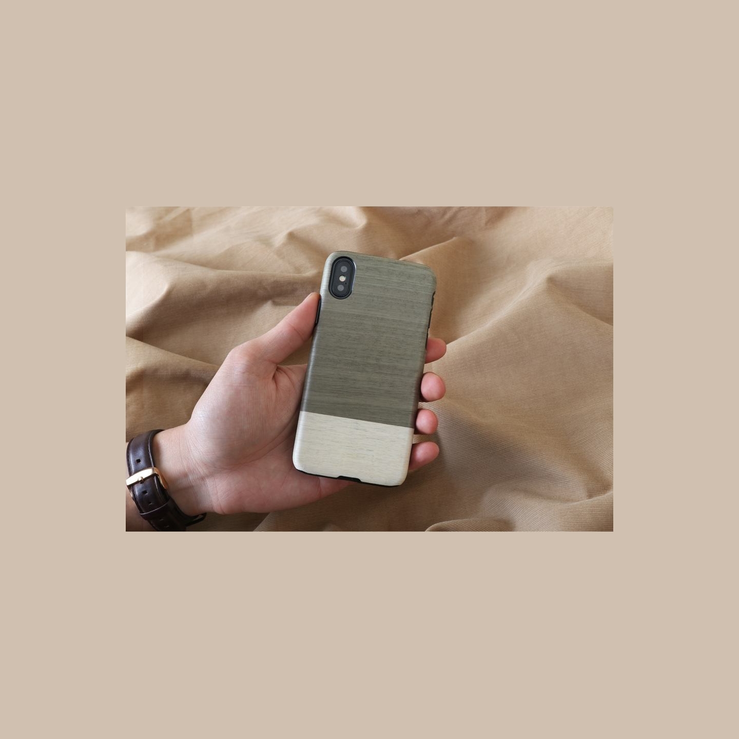 Man&Wood SmartPhone case iPhone X/XS einstein black