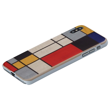 Man&Wood SmartPhone case iPhone X/XS modrian wood white