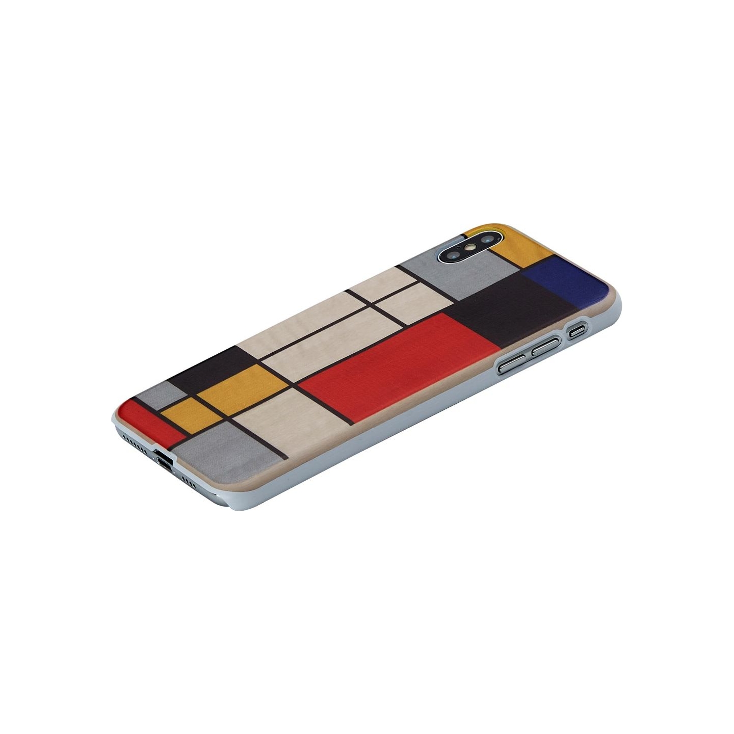 Man&Wood SmartPhone case iPhone X/XS modrian wood white