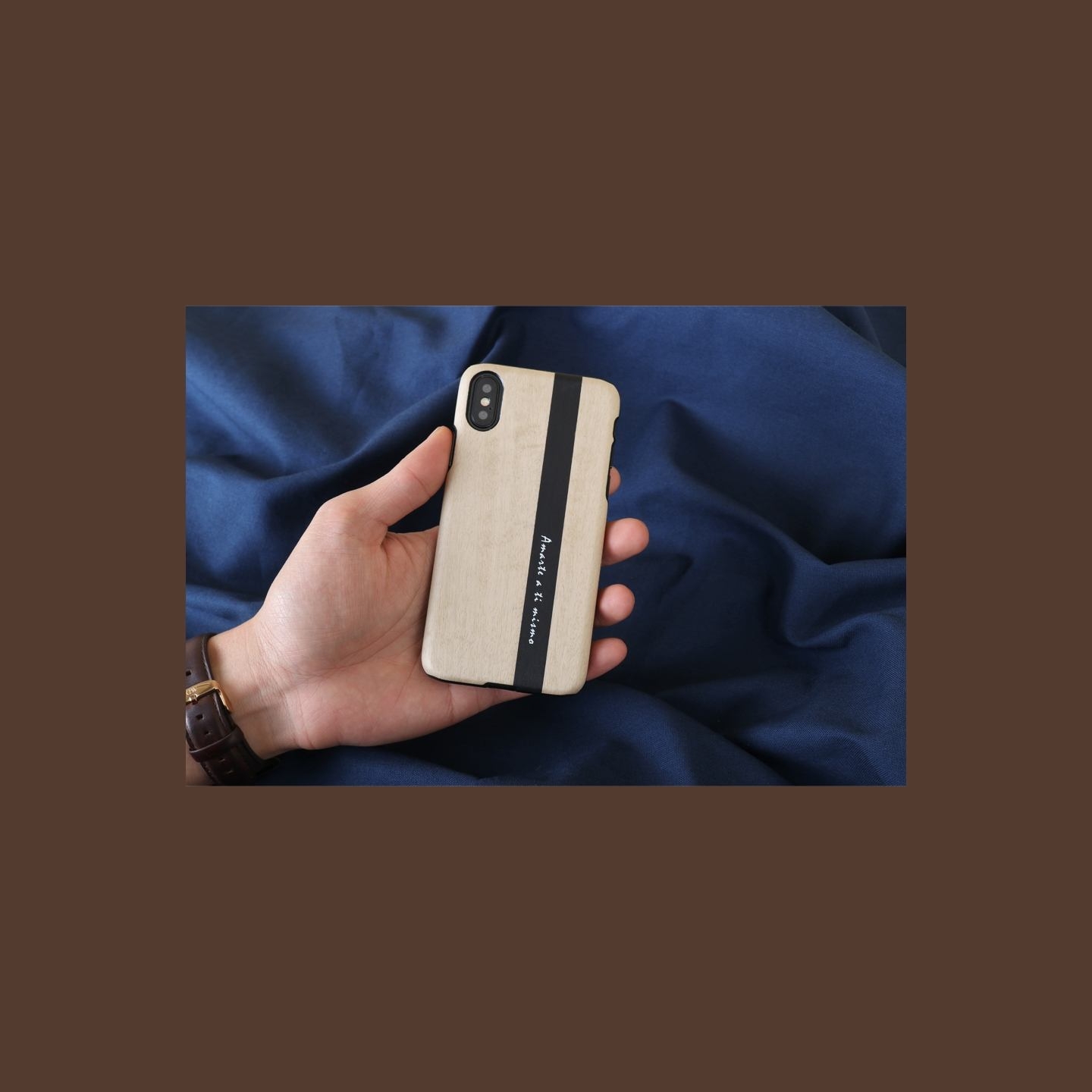 Man&Wood SmartPhone case iPhone X/XS diario black