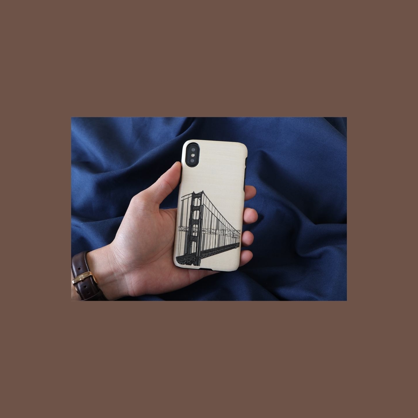 Man&Wood SmartPhone case iPhone X/XS hand bridge black
