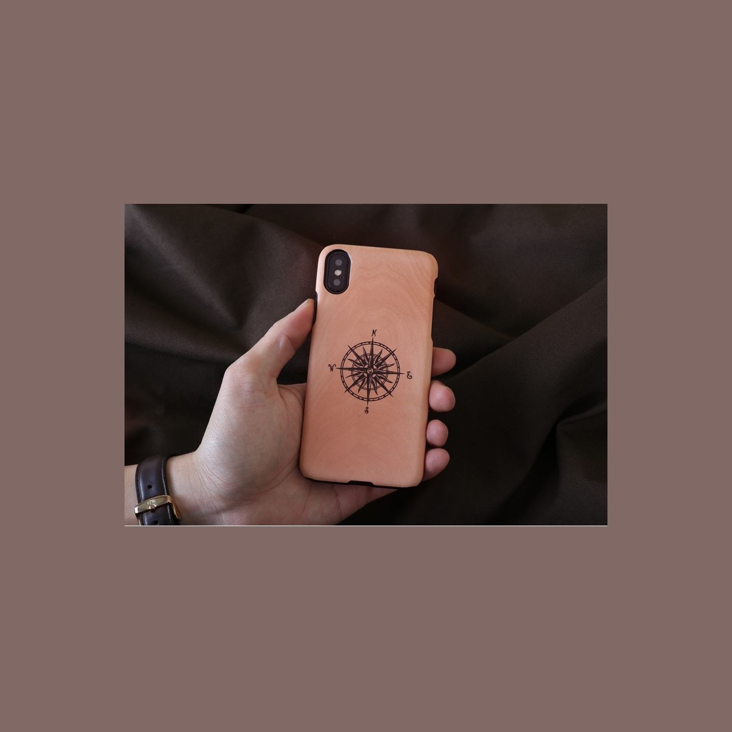 Man&Wood SmartPhone case iPhone X/XS compass black
