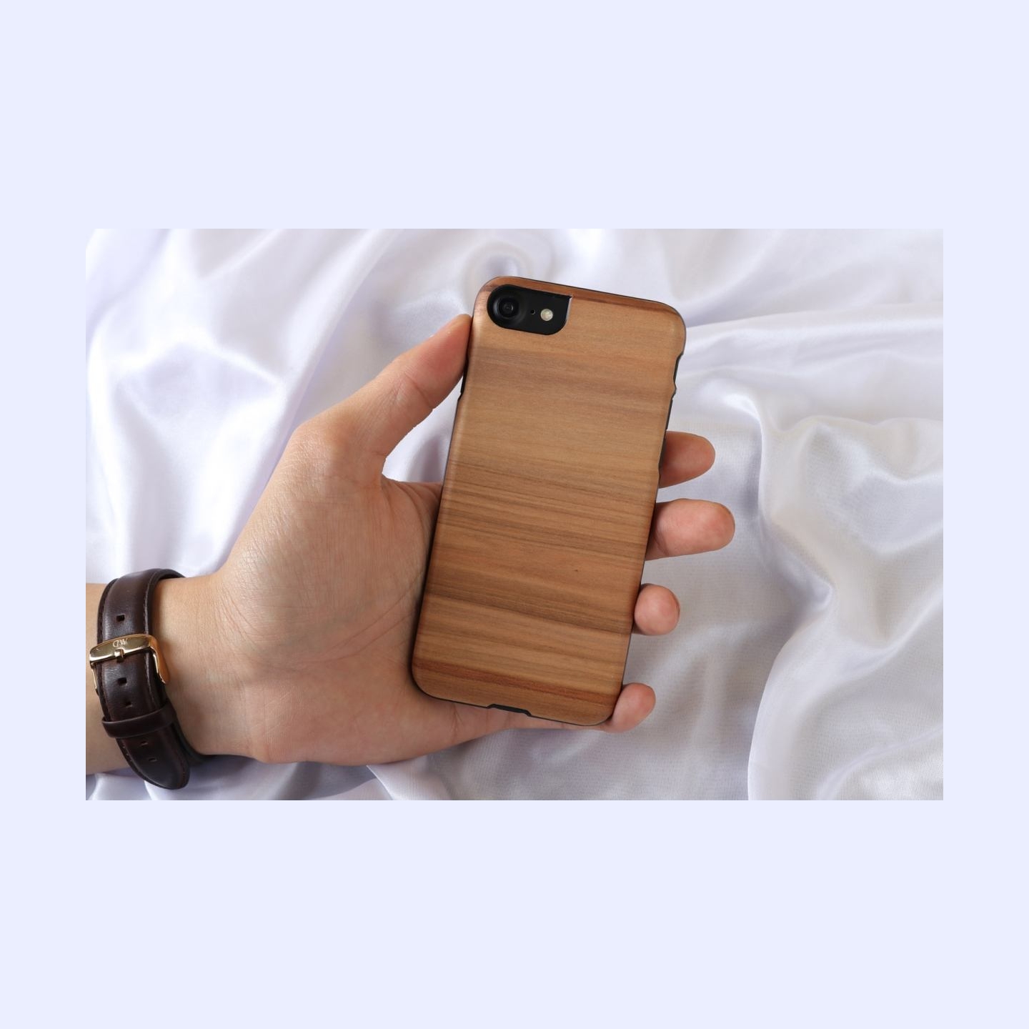 Man&Wood case for iPhone 7/8 cappuccino black