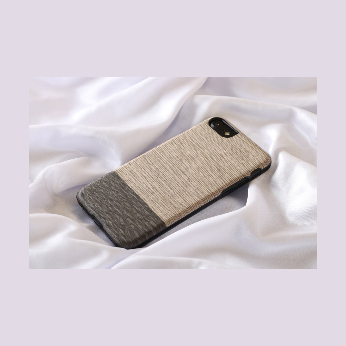 Man&Wood case for iPhone 7/8 lattis black