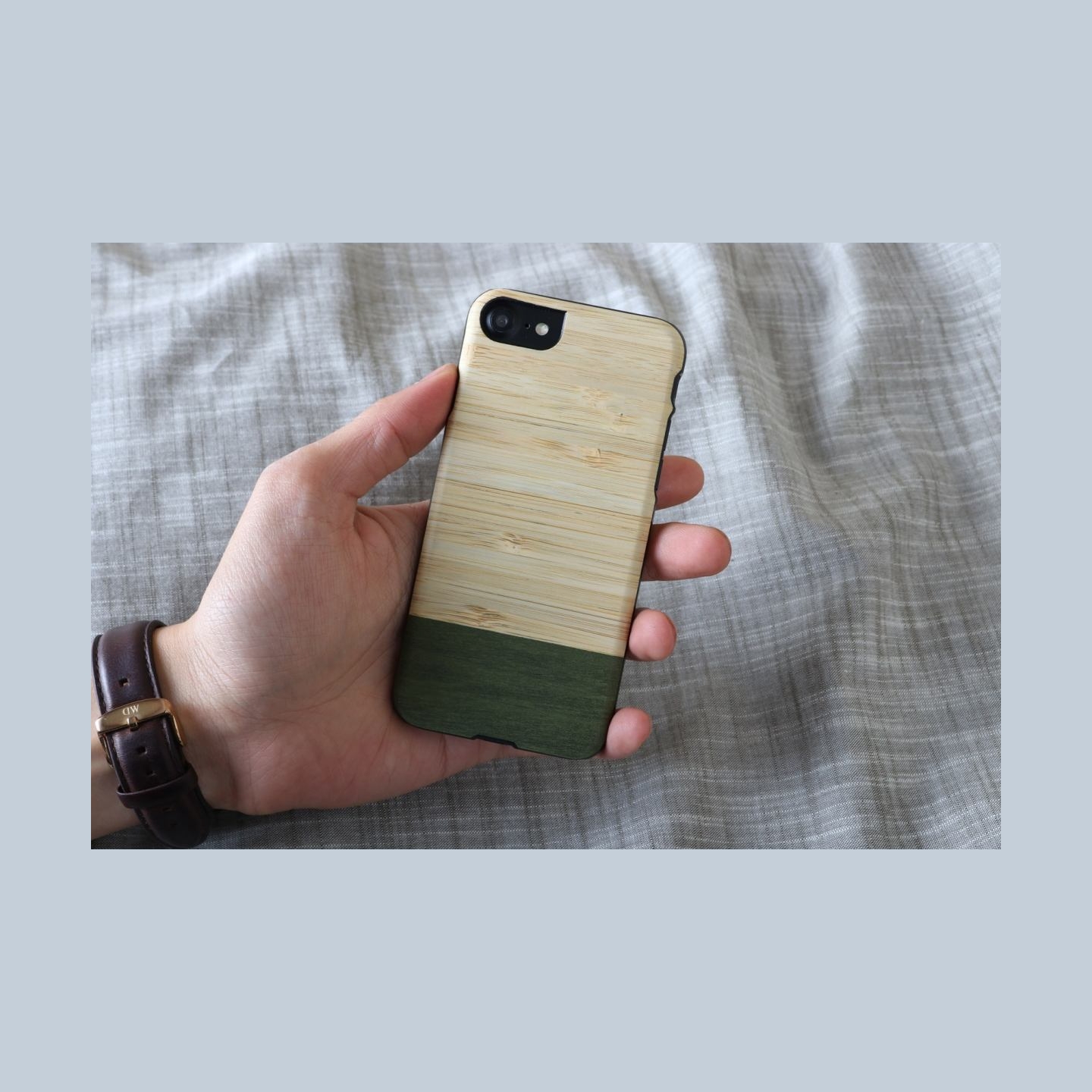 Man&Wood case for iPhone 7/8 bamboo forest black