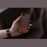 Man&Wood case for iPhone 7/8 browny check black