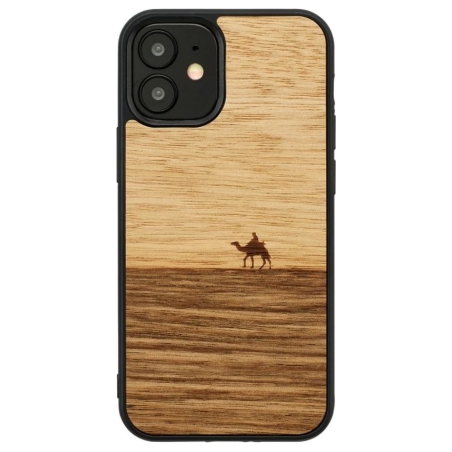 Man&Wood case for iPhone 12 mini terra black