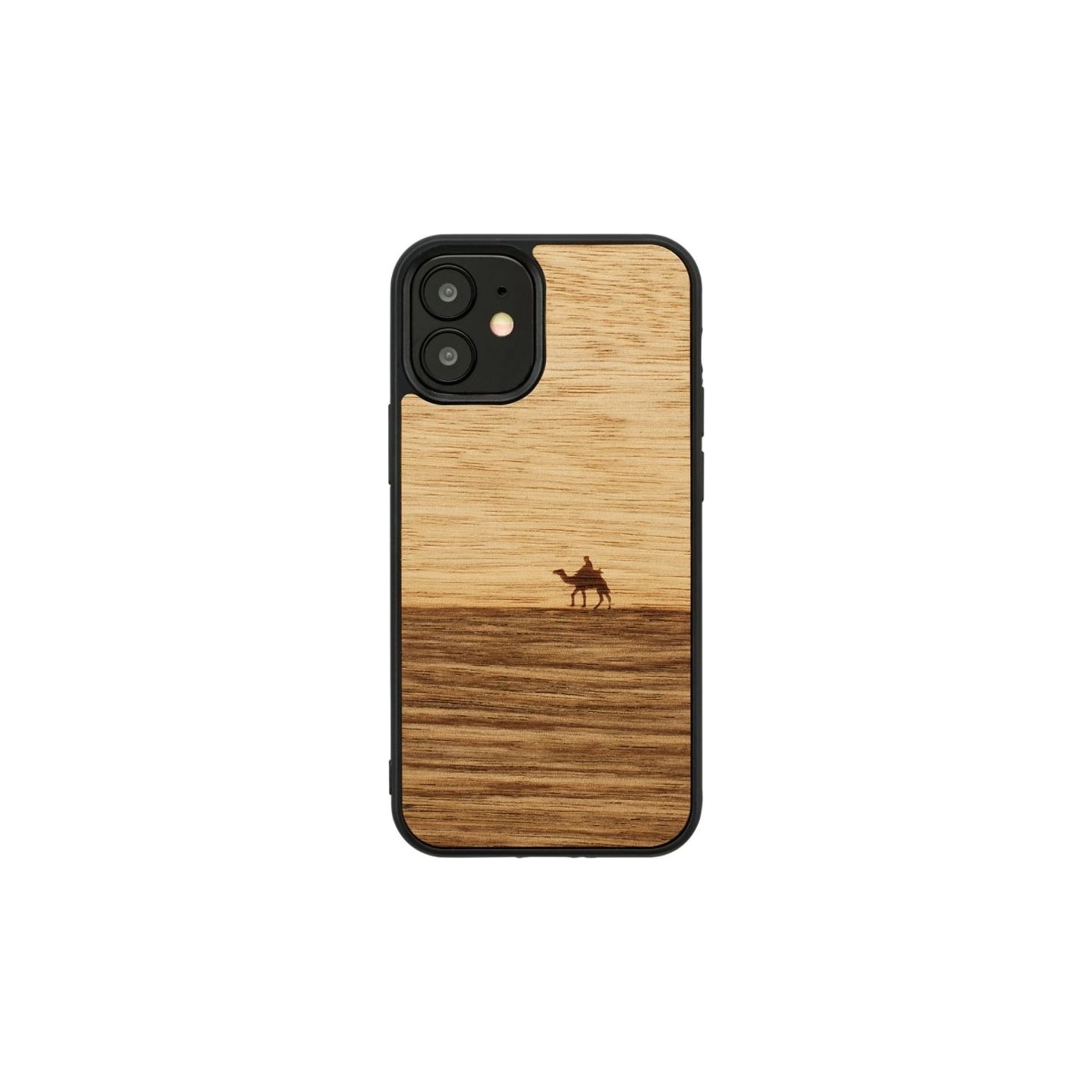 Man&Wood case for iPhone 12 mini terra black