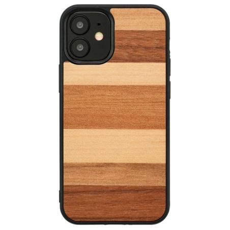 Man&Wood case for iPhone 12 mini sabbia black