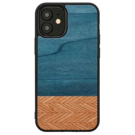 Man&Wood case for iPhone 12 mini denim black