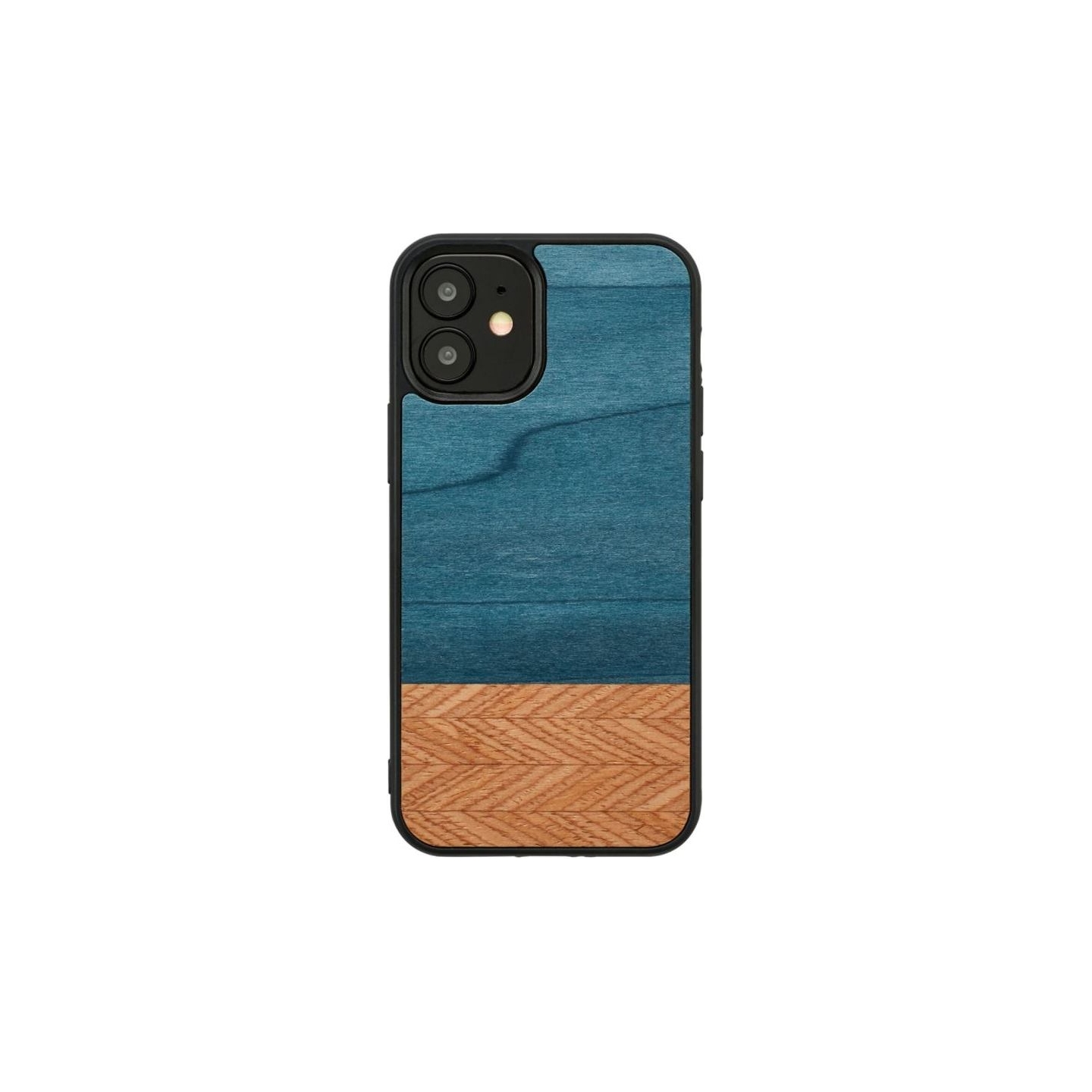 Man&Wood case for iPhone 12 mini denim black