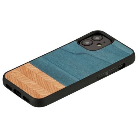 Man&Wood case for iPhone 12 mini denim black