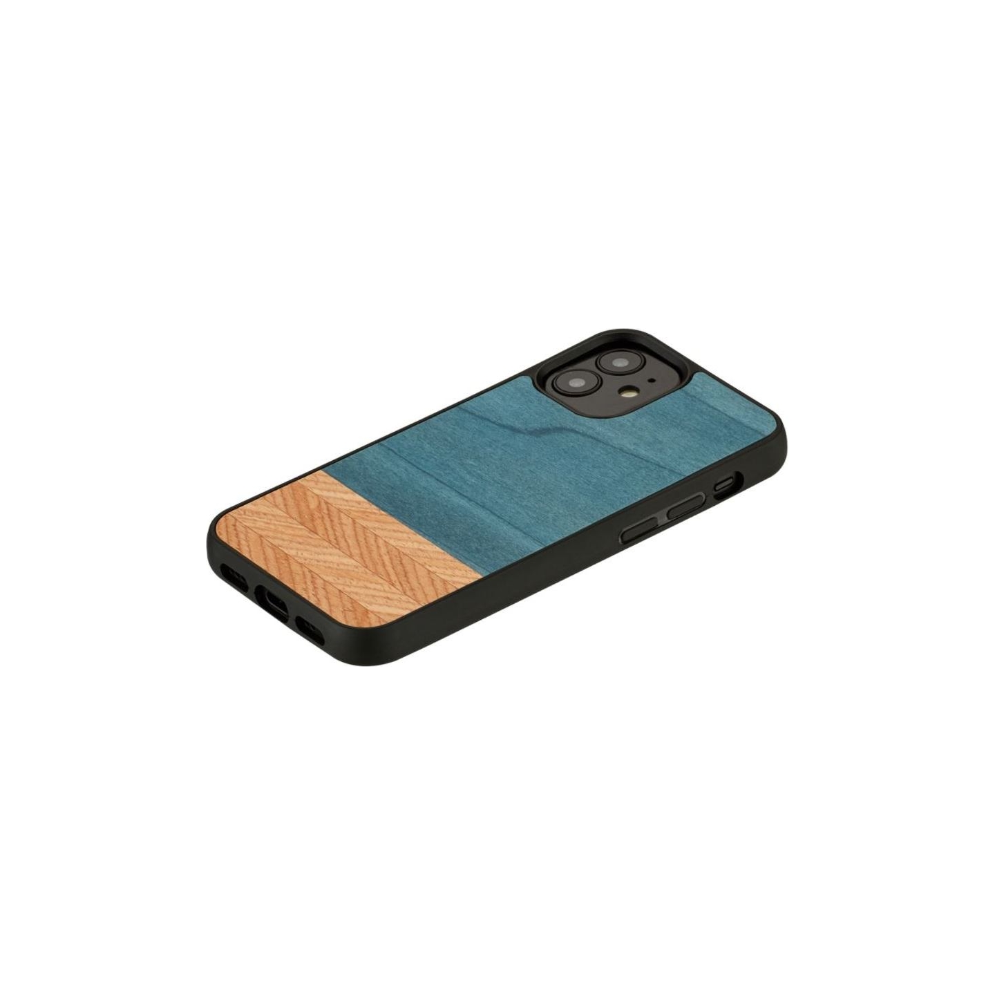 Man&Wood case for iPhone 12 mini denim black