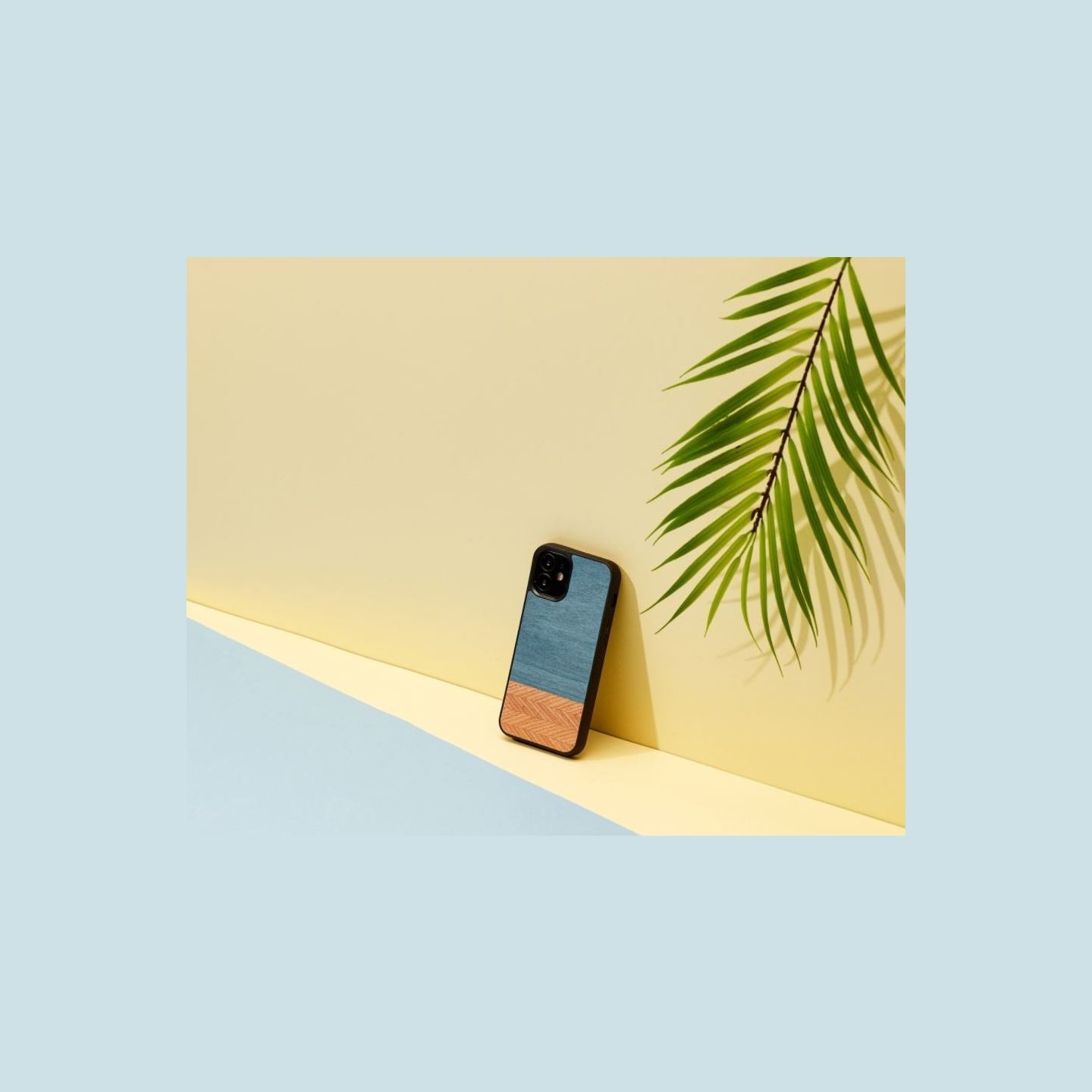 Man&Wood case for iPhone 12 mini denim black