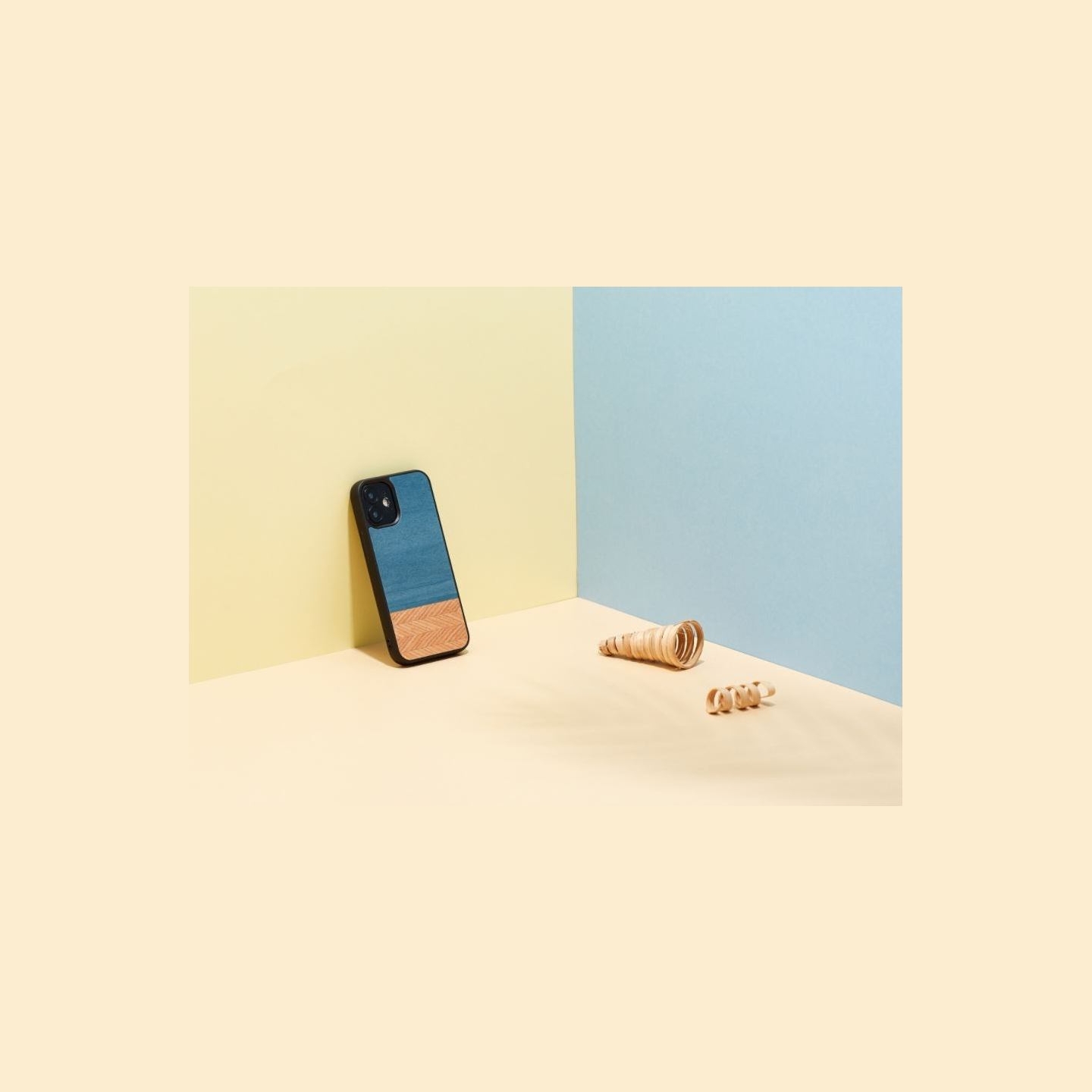 Man&Wood case for iPhone 12 mini denim black