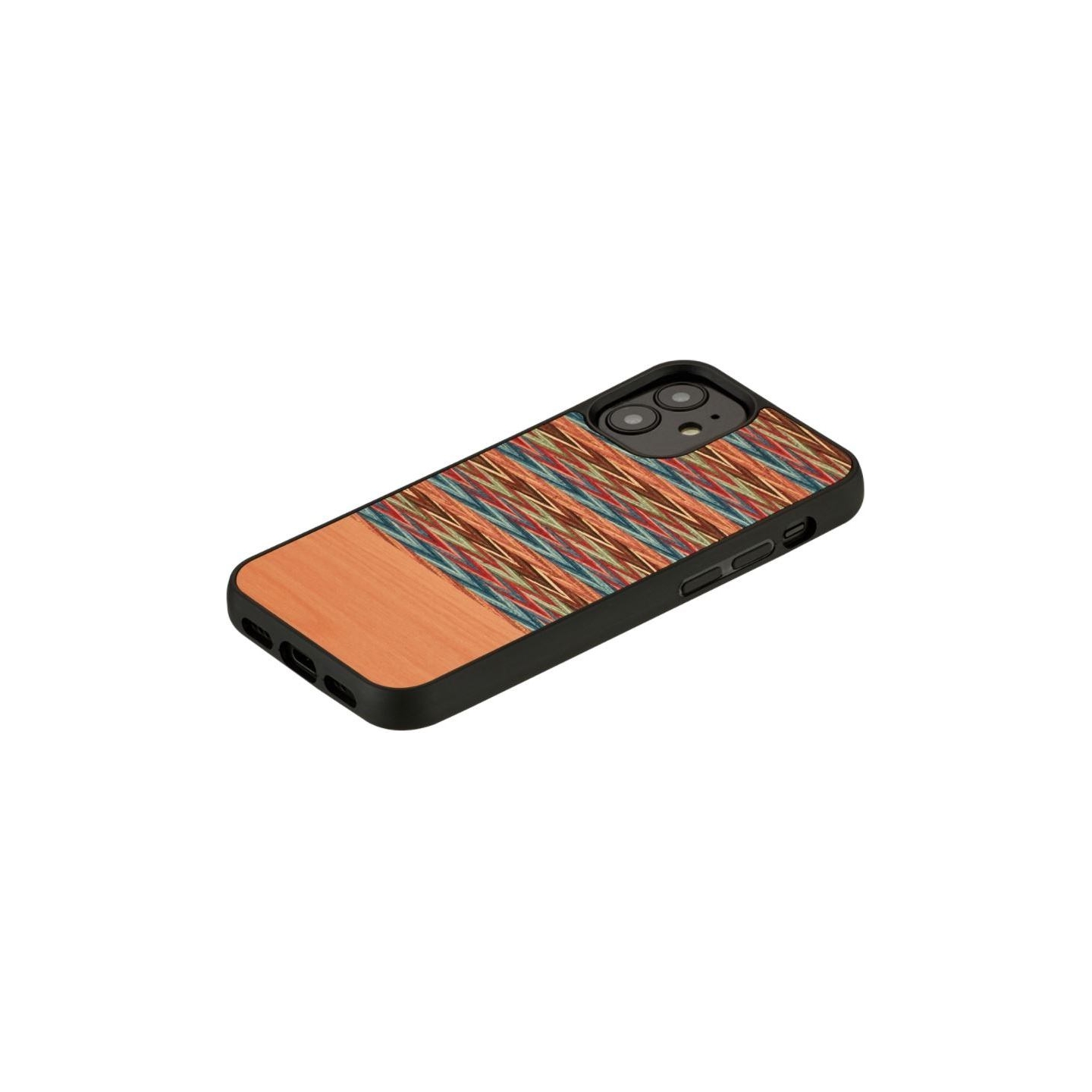 Man&Wood case for iPhone 12 mini browny check black