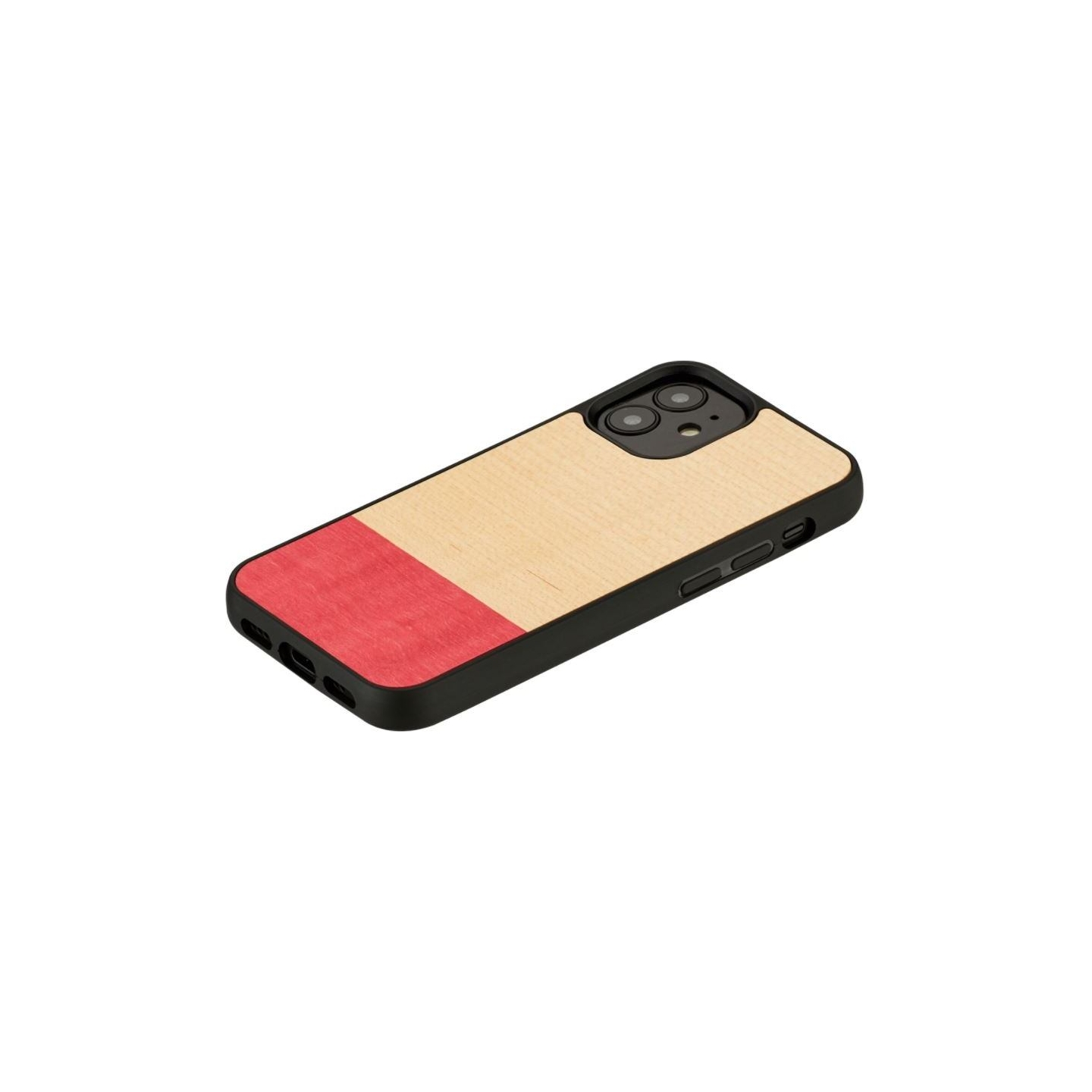 Man&Wood case for iPhone 12 mini miss match black
