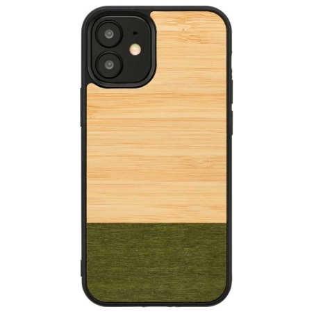 Man&Wood case for iPhone 12 mini bamboo forest black