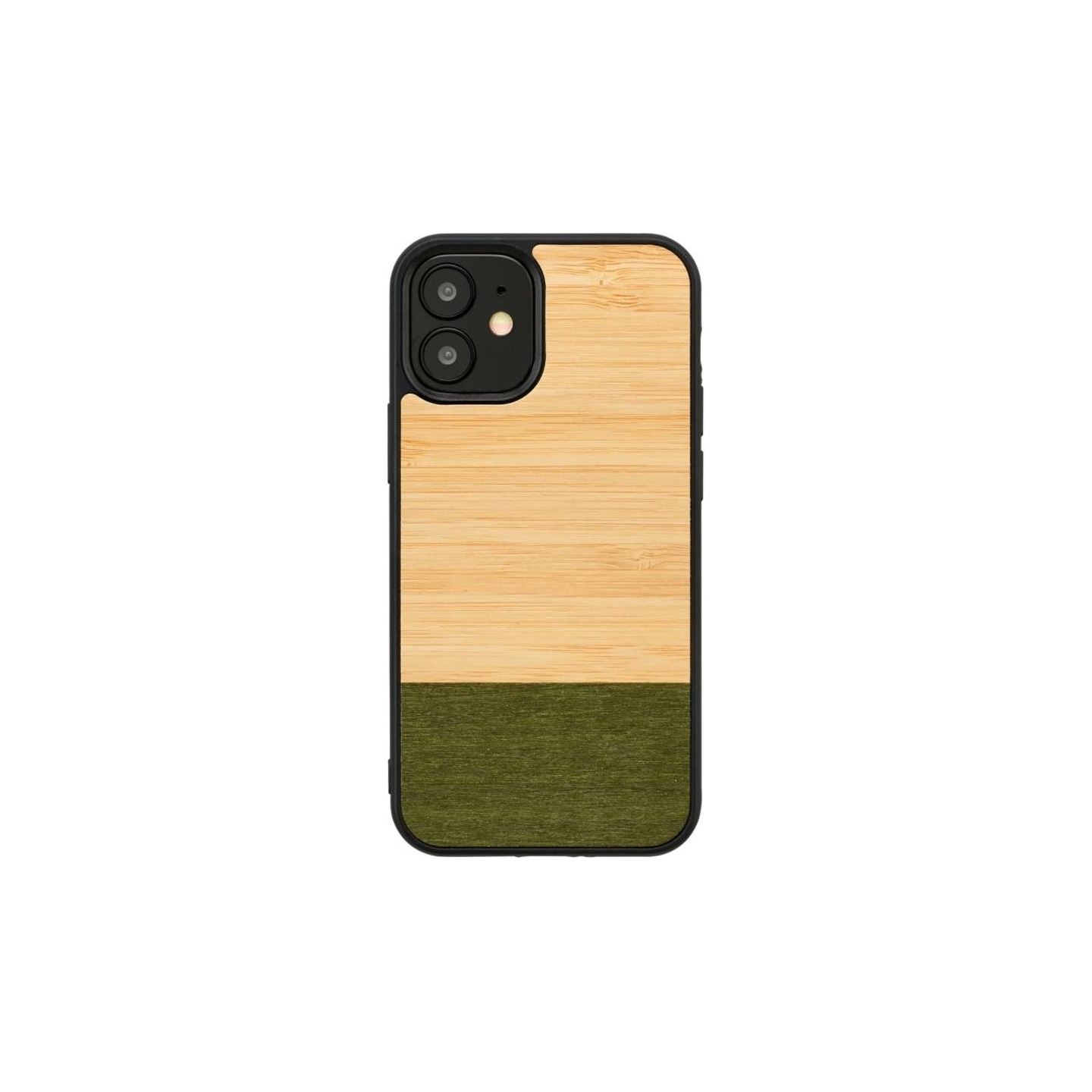 Man&Wood case for iPhone 12 mini bamboo forest black