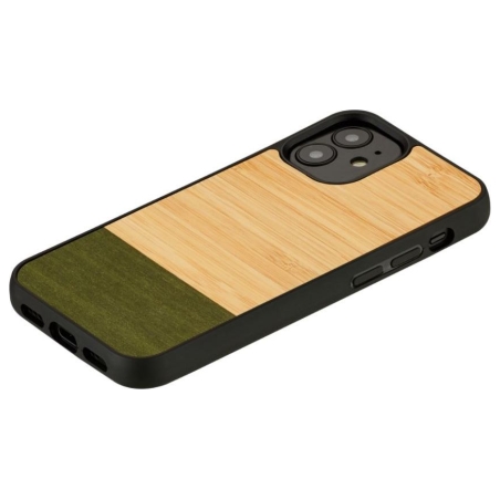 Man&Wood case for iPhone 12 mini bamboo forest black
