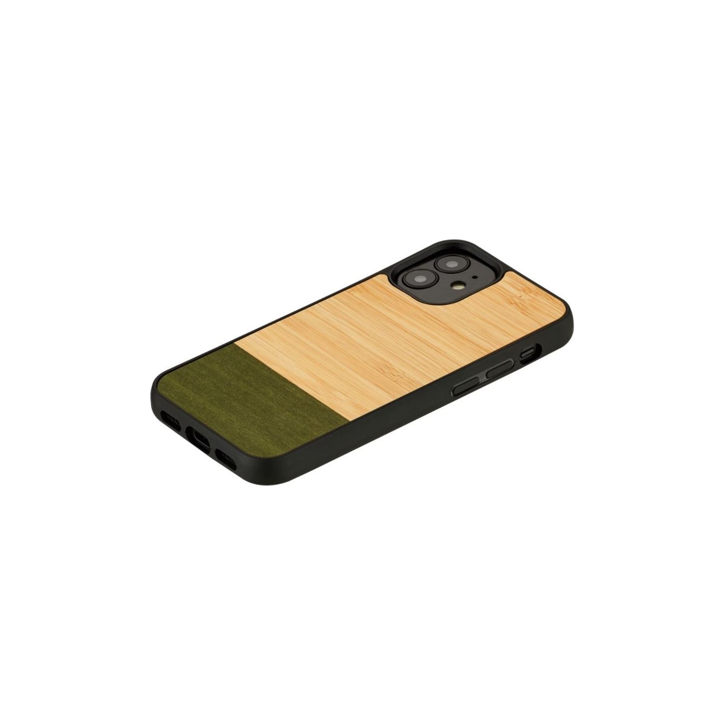 Man&Wood case for iPhone 12 mini bamboo forest black