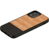 Man&Wood case for iPhone 12 mini herringbone nero black
