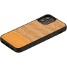 Man&Wood case for iPhone 12 mini herringbone arancia black