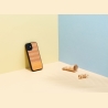 Man&Wood case for iPhone 12 mini herringbone arancia black