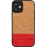 Man&Wood case for iPhone 12 mini herringbone azalea black