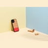 Man&Wood case for iPhone 12 mini herringbone azalea black