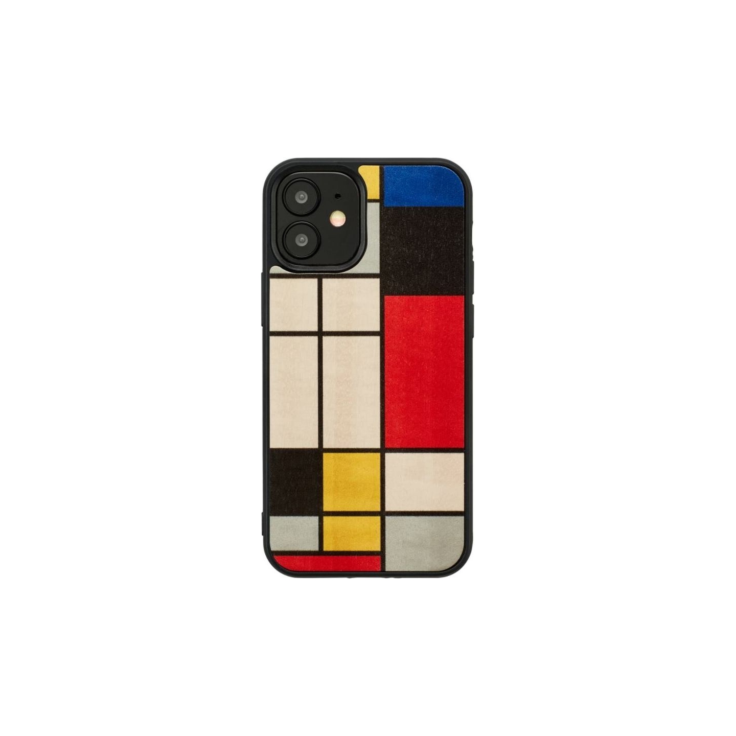Man&Wood case for iPhone 12 mini mondrian wood black