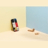 Man&Wood case for iPhone 12 mini mondrian wood black