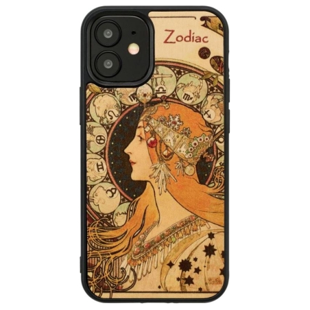 Man&Wood case for iPhone 12 mini zodiac black